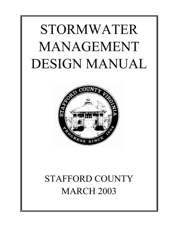stormwater management design manual - Public Interest Network
