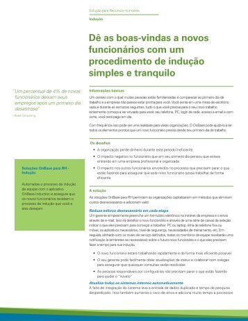 Dê as boas-vindas a novos funcionários com um ... - Hyland Software