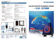 color sector scanning sonar ch-37bb - Furuno