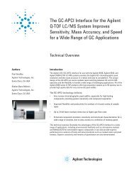 The GC-APCI Interface for the Agilent Q-TOF LC/MS System ...