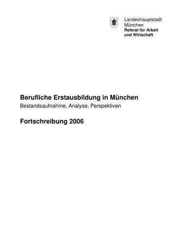 Berufliche Erstausbildung in München - Referat für Arbeit und ...