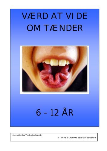 Værd at vide om tænder 6-12 år WEB