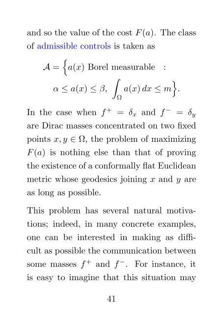 OPTIMIZATION PROBLEMS IN MASS TRANSPORTATION THEORY ...