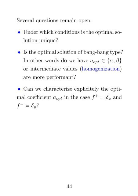 OPTIMIZATION PROBLEMS IN MASS TRANSPORTATION THEORY ...