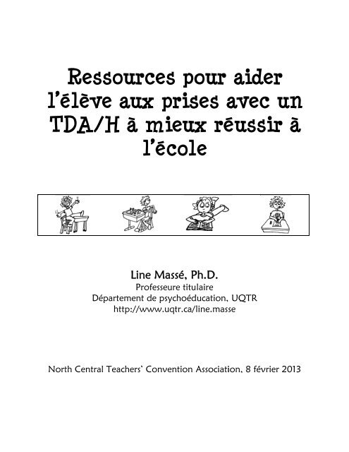 Tdah Ressources Universita C Du Qua C Bec