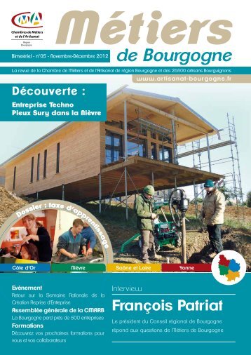 NÂ°5 MÃ©tiers de Bourgogne Novembre-DÃ©cembre 2012 - la cmarb