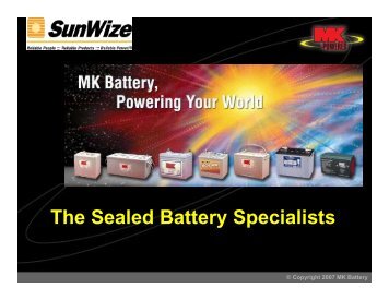 The Sealed Battery Specialists - SunWize Technologies, Inc.