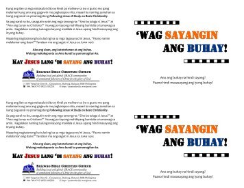 wag sayangin ang buhay! - WordPress â www.wordpress.com