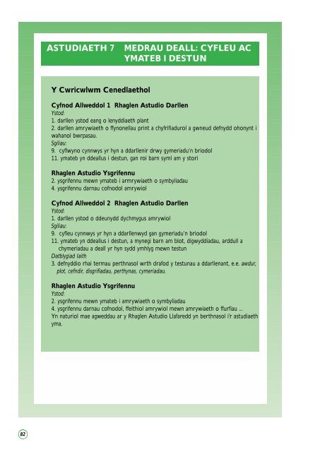 Y Gymraeg yn y Cwricwlwm Cenedlaethol - WJEC