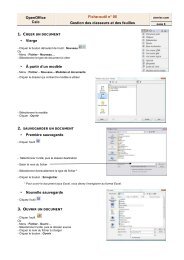 OpenOffice Calc Fiche-outil nÂ° 05 Gestion des classeurs et des ...