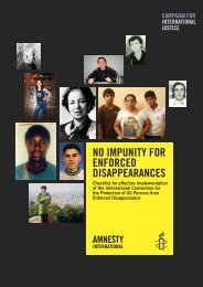 No impuNity for eNforced disappearaNces - Amnesty International