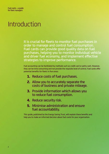 Fuel card best practice guide