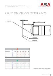 ASA 2â REDUCER CORRECTOR X 0.73 - Astro Systeme Austria