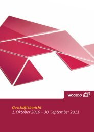 Geschäftsbericht 2011 - Die WOGEDO