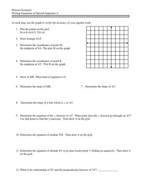 Honors Geometry