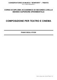 composizione per teatro e cinema - Conservatorio di Musica FA ...