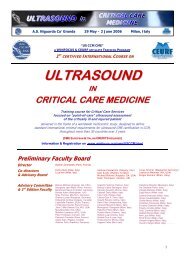 ULTRASOUND in CRITICAL CARE MEDICINE - Winfocus