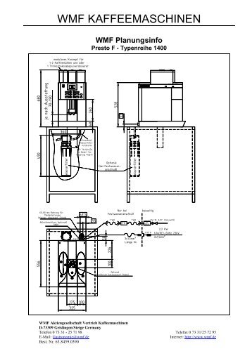 WMF Planungsinfo - WMF Kaffeemaschinen