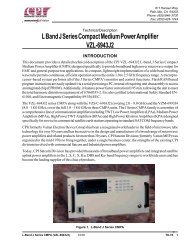 L Band J Series Compact Medium Power Amplifier VZL-6943J2