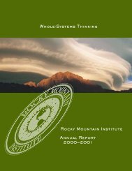 Whole-Systems Thinking - Rocky Mountain Institute