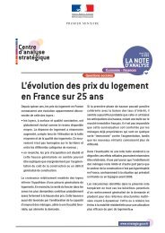 L'Ã©volution des prix du logement en France sur 25 ans - Centre d ...