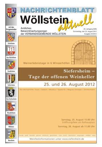 KW 34 / 23.08.2012 - Verbandsgemeinde Wöllstein