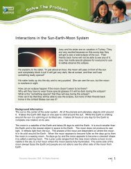 Interactions in the Sun-Earth-Moon System - Discovery Education