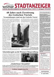 Stadtanzeiger 06/2005 [PDF, 1,3 MB] - Hansestadt Wismar