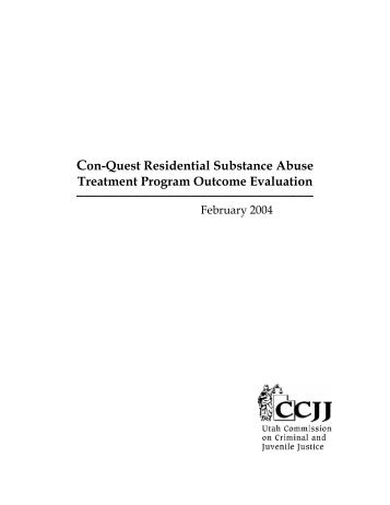 Con-Quest Residential Substance Abuse Treatment Program - Utah ...