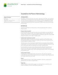 DoubleClick Ad Planner Methodology