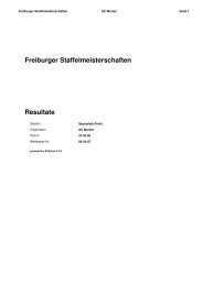 Freiburger Staffelmeisterschaften Resultate - Acmurten.ch