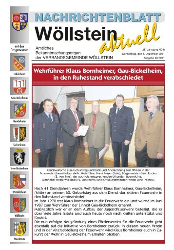 Weihnachtsbaumverkauf - Verbandsgemeinde Wöllstein