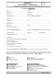 Checkliste - HPTP GmbH