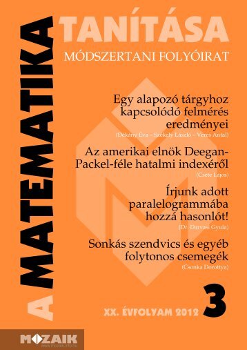 MÃDSZERTANI FOLYÃIRAT - Mozaik KiadÃ³