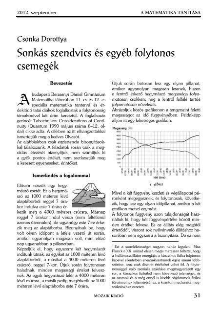 MÃDSZERTANI FOLYÃIRAT - Mozaik KiadÃ³