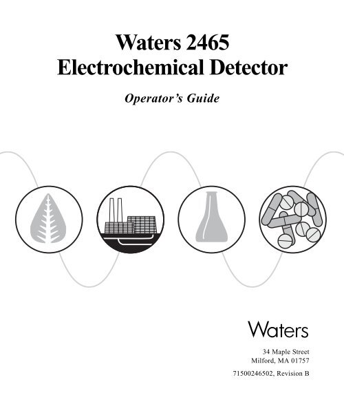 2465 Electrochemical Detector Operator's Guide - Waters