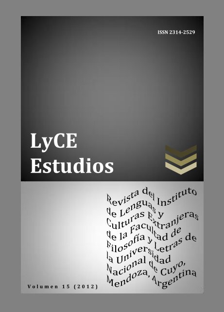 o guardar revista - Facultad de FilosofÃ­a y Letras - Universidad ...