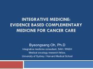 integrative medicine - Sydney Adventist Hospital