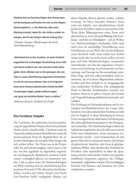 kursiv 2 09 - Wochenschau Verlag