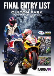 Oulton park - MotorSport Vision Racing