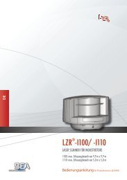 Bedienungsanleitung LZRÂ®-i110 PDF | 1.8 MB - BEA Industrial