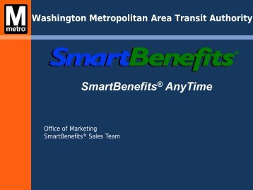SmartBenefits® AnyTime - WMATA.com