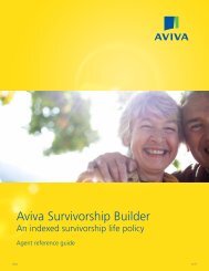 Aviva Survivorship Builder - BackNine Insurance Services