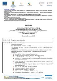 Seminarul pentru promovarea si diseminarea rezultatelor proiectului