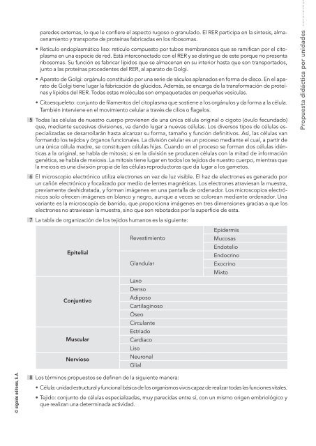 Unidad 1. PD BiologÃ­a y GeologÃ­a 3Âº ESO. - Algaida