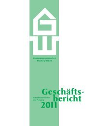 Geschäftsbericht 2011 - WOGE Duisburg Süd eG