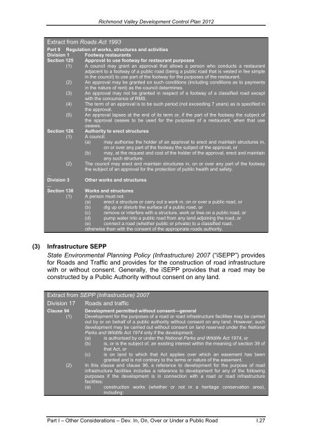 Part I - Other Considerations - Richmond Valley Council