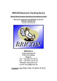 BRICON Electronic Clocking Device - Bricon.be