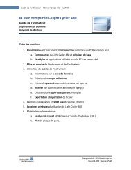 Guide de l'utilisateur â PCR en temps rÃ©el - UniversitÃ© de MontrÃ©al