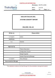 GALILEO GALILEI (GG) SYSTEM CONCEPT REPORT DRL/DRD ...